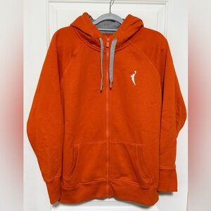 WNBA Antigua Gray and Orange Hoodie